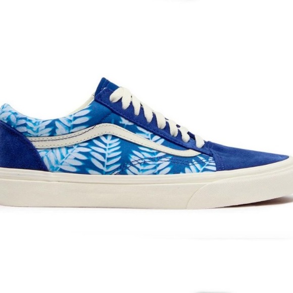 Vans Women's Old Skool Solar Floral Skate Shoe True Blue/Marshmallow Size 5.5 - Picture 4 of 12
